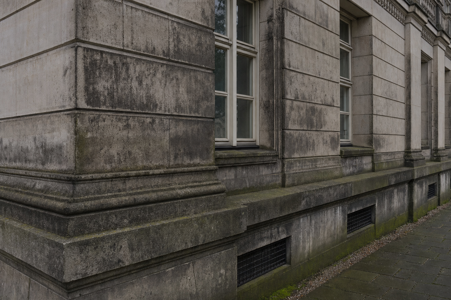 Fassade vor der Reinigung